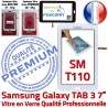 TAB3 LITE SM T110 Blanche Galaxy Qualité Adhésif SM-T110 Blanc Assemblée Prémonté Samsung Verre Ecran PREMIUM Supérieure Tactile Vitre LCD en