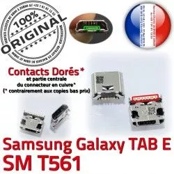 USB Connecteur SM T561 E Chargeur TAB inch Prise 9 Dorés charge à SM-T561 Dock de Micro Galaxy souder Connector ORIGINAL Samsung Pins