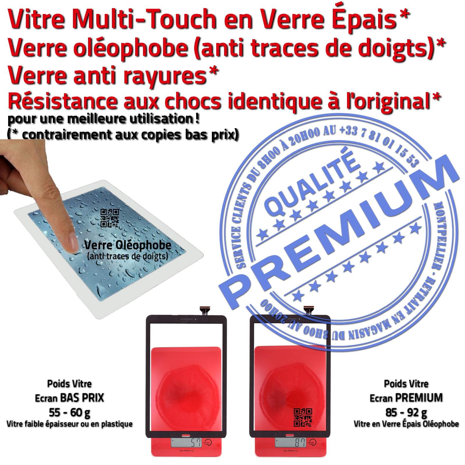 Adhésif Prémonté Precollé TABE 563 SM-T563 Samsung Qualité PREMIUM Réparation Remplacement Installation Tablette TAB E Galaxy T563 SM-563 Changement Écran 9.6 Assemblé Complet Blanc Installer Remplacer Nappe Changer Vitre Tactile Blanche Verre Assemblée
