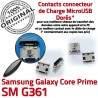 Samsung Prime SM-G361 USB Charge Chargeur Connector Connecteur SM Prise à charge Galaxy Pins Dorés Micro Core ORIGINAL G361 Qualité de souder