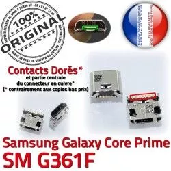 Connector Connecteur USB SM-G361F charge ORIGINAL SM Micro Prise Chargeur Pins Galaxy Dorés Samsung de G361F Prime à Charg Core souder Qualité