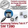Samsung Galaxy Tab A T280 USB souder Dock Prise charge Dorés Connector Micro SM 7 Chargeur de à inch Connecteur ORIGINAL TAB Pins