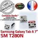 Samsung Galaxy Tab A T280N USB SM souder de inch à Pins charge Dorés Dock Connector Chargeur ORIGINAL 7 TAB Micro Connecteur Prise