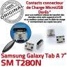 Samsung Galaxy Tab A T280N USB Chargeur inch SM Dorés TAB Connector charge Connecteur 7 à Prise Dock souder Micro de Pins ORIGINAL