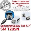 Galaxy Tab-A SM-T285N Prise USB TAB-A à MicroUSB Fiche Dock de souder Qualité charge Samsung Dorés Connector ORIGINAL Pins SLOT Chargeur