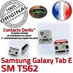 Fiche MicroUSB SM SM-T562 Dorés ORIGINAL de Connector Prise Qualité Pins souder T562 SLOT Chargeur Dock TAB TAB-E E Samsung Galaxy USB à charge