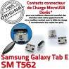 Samsung Galaxy TAB E SM-T562 USB Chargeur souder de Connecteur Dock SM Connector charge inch Dorés Prise ORIGINAL 9 Micro Pins T562 à