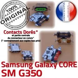 Qualité charge Dorés de Core à Plus G350 Connecteur USB ORIGINAL Galaxy Pins Micro Charge SM Samsung Prise SM-G350 Chargeur Connector souder