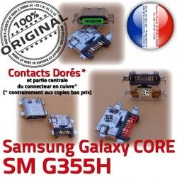 SM-G355H charge USB Galaxy Prise Samsung souder PORT Core 2 ORIGINAL G355H SM Chargeur Fiche Connector à Micro Pins de Dock Dorés Qualité