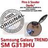 TREND DUOS SM-G313HU USB Charge Samsung Micro Galaxy souder de charge Connecteur SM Pins ORIGINAL Dorés Connector Prise Qualité Chargeur G313HU à
