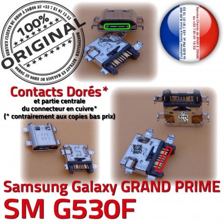 GRAND PRIME SM G530F Micro USB Chargeur Pins SM-G530F Dorés Fiche Qualité Samsung MicroUSB Galaxy souder ORIGINAL charge Dock Connector de Prise à