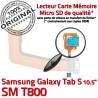 SM-T800 Micro USB TAB-S Carte SD Samsung SM TAB Qualité Galaxy Chargeur Mémoire Charge S PORT ORIGINAL Nappe T800 Connecteur de Lecteur
