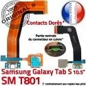 SM-T801 Micro USB TAB-S Carte SD ORIGINAL T801 Chargeur TAB S Nappe de Mémoire Qualité PORT Connecteur Galaxy SM Samsung Charge Lecteur