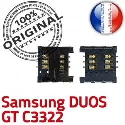 OR Dorés Lecteur Prise souder SIM Pins Connecteur à Reader Connector ORIGINAL Carte Samsung GT Duos S SLOT c3322 Contacts Card