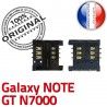 Samsung Galaxy Note GT N7000 S ORIGINAL Reader Carte Card Dorés Pins SLOT souder à Connecteur SIM Contacts Connector Lecteur