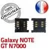 Samsung Galaxy Note GT N7000 S SLOT Card Reader Connecteur Dorés à ORIGINAL souder Carte Pins Connector Contacts Lecteur SIM