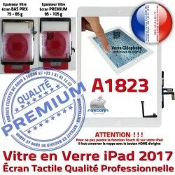 Caméra Tablette A1823 Nappe Verre Tactile Oléophobe AIR Adhésif Réparation HOME Vitre Blanc iPad Monté Ecran Fixation IC Qualité