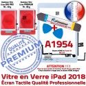 PACK iPad 6 A1954 B Nappe Blanche Tactile Outils HOME PREMIUM Vitre Bouton Réparation Qualité Adhésif Oléophobe KIT - Precollé Verre