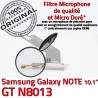 Samsung Galaxy NOTE GT-N8013 Ch Contacts OFFICIELLE Charge Dorés Qualité MicroUSB ORIGINAL Connecteur de Chargeur Réparation Nappe