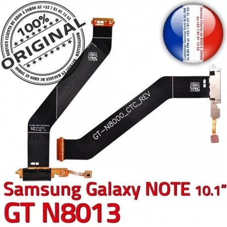 GT-N8013 Micro USB NOTE Charge Galaxy de Qualité Samsung Dorés N8013 GT Chargeur ORIGINAL MicroUSB Réparation Nappe Contacts OFFICIELLE Connecteur