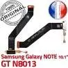 GT-N8013 Micro USB NOTE Charge Galaxy de Qualité Samsung Dorés N8013 GT Chargeur ORIGINAL MicroUSB Réparation Nappe Contacts OFFICIELLE Connecteur