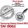 Samsung Galaxy NEO i9062 USB Chargeur Micro Pins Prise Qualité GT Grand charge Connecteur souder ORIGINAL à Dorés Dock Connector