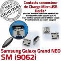 Samsung Galaxy NEO i9062i USB Doré Chargeur Connecteur Qualité charge ORIGINAL Prise souder à Micro Pin Connector Grand GT Dock