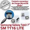 Samsung Galaxy Tab 3 T116 USB inch SM 7 souder Pins Connecteur de Dock Prise Dorés à Micro Chargeur TAB charge Connector ORIGINAL