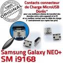 Samsung Galaxy NEO+ GT-i9168 USB charge Pins Connector MicroUSB SLOT souder Dorés à ORIGINAL Qualité NEO Chargeur Dock Prise Plus Fiche