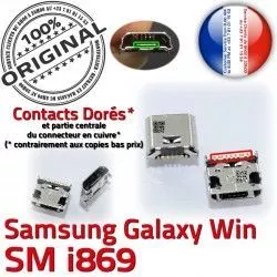 souder Fiche Pins Chargeur ORIGINAL Dorés Prise de SLOT USB Dock GT-i869 Galaxy MicroUSB charge Qualité Win Samsung à Connector