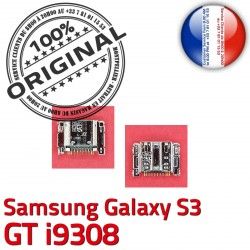 S3 Chargeur Connecteur charge C Micro de Pins Dorés Connector i9308 Prise GT Samsung souder Dock Flex Galaxy à ORIGINAL USB