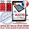 iPad 2020 A2270 Noir Monté Fixation Qualité Vitre IC Ecran Réparation Caméra HOME Nappe Verre Tablette Oléophobe Tactile Adhésif