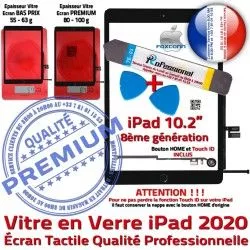 Outil iPad A2429 A2428 KIT Vitre 2020 Démontage A2430 Tablette PREMIUM Nappe PACK HOME Bouton Qualité Adhésif Tactile Precollé Noire N Réparation Verre A2270