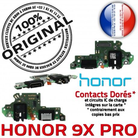 Honor 9X PRO Branchement Prise Câble Nappe C PORT OFFICIELLE Qualité Antenne Microphone USB Charge Téléphone ORIGINAL Chargeur