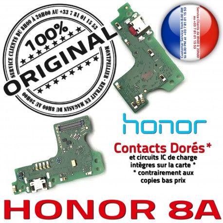 Honor 8A Microphone Prise Nappe Chargeur Huawei USB Micro RESEAU OFFICIELLE Antenne Connecteur Téléphone ORIGINAL Charge Qualité