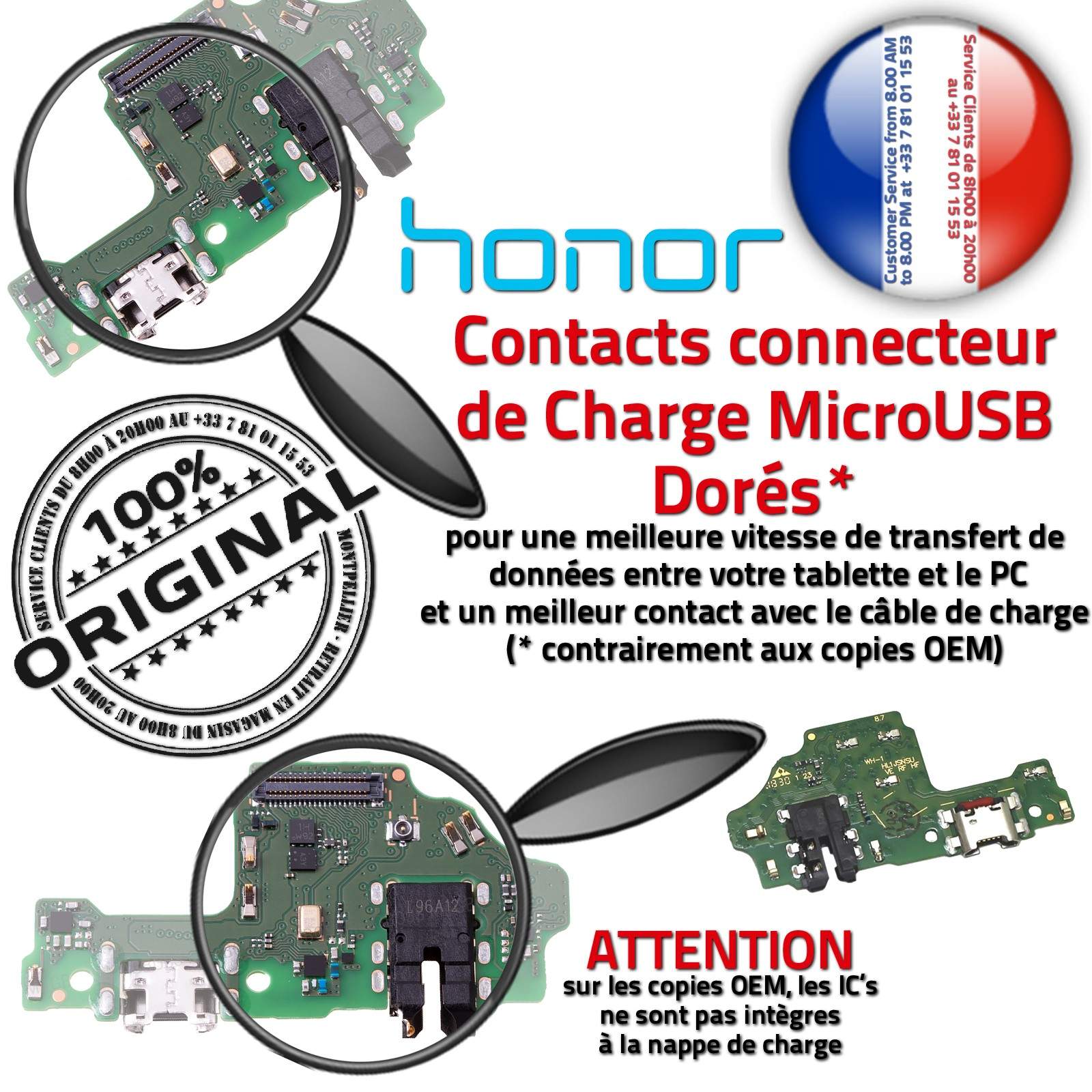 Réseau Antenne SMA JACK Remplacement Écouteur Réparation Chargeur Micro USB C Origine Honor 8X Connecteur de Charge Rapide ORIGINAL Téléphone AUDIO Type-C Nappe Qualité Microphone Sonde Température Filtre Haut-Parleur Changer Câble Prise Alimentation PORT