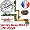SM-P550 TAB A Micro USB Charge Galaxy Réparation Nappe ORIGINAL P550 MicroUSB Connecteur Chargeur Doré de SM Samsung Qualité OFFICIELLE Contact