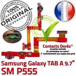 OFFICIELLE Samsung Charge Réparation SM-P555 P555 Connecteur de Haut Parleur Nappe A Flex Galaxy TAB SM ORIGINAL Chargeur Bouton HP HOME