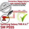 SM-P555 TAB A Micro USB Charge Galaxy P555 ORIGINAL de MicroUSB Contact Nappe Chargeur SM Connecteur Doré Samsung Qualité OFFICIELLE Réparation