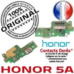 Honor Qualité OFFICIELLE USB ORIGINAL Prise 5A Microphone Câble Micro Nappe Chargeur Alimentation Antenne Téléphone Charge PORT