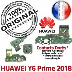 USB OFFICIELLE Prise Micro 2018 Y6 Antenne Nappe Chargeur Qualité ORIGINAL Prime Branchement Huawei Charge Microphone PORT Câble