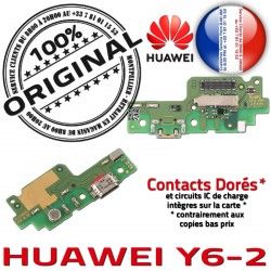 C PORT Chargeur Charge OFFICIELLE USB Antenne Prise Huawei Y6-2 Câble Microphone Nappe ORIGINAL Branchement Qualité Micro