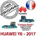 Huawei Y6 2017 Microphone OFFICIELLE ORIGINAL Charge Prise RESEAU Antenne Téléphone Connecteur Qualité Chargeur USB DOCK Nappe