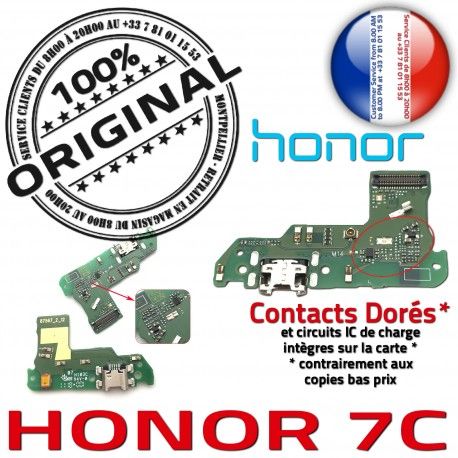 Honor 7C OFFICIELLE Charge Antenne RESEAU Câble Chargeur Micro Connecteur USB de Microphone Qualité ORIGINAL JACK Prise Nappe