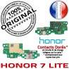 Honor 7 LITE Antenne SMA Charge Microphone Huawei PORT ORIGINAL GSM Chargeur Connecteur Téléphone USB OFFICIELLE Nappe Prise