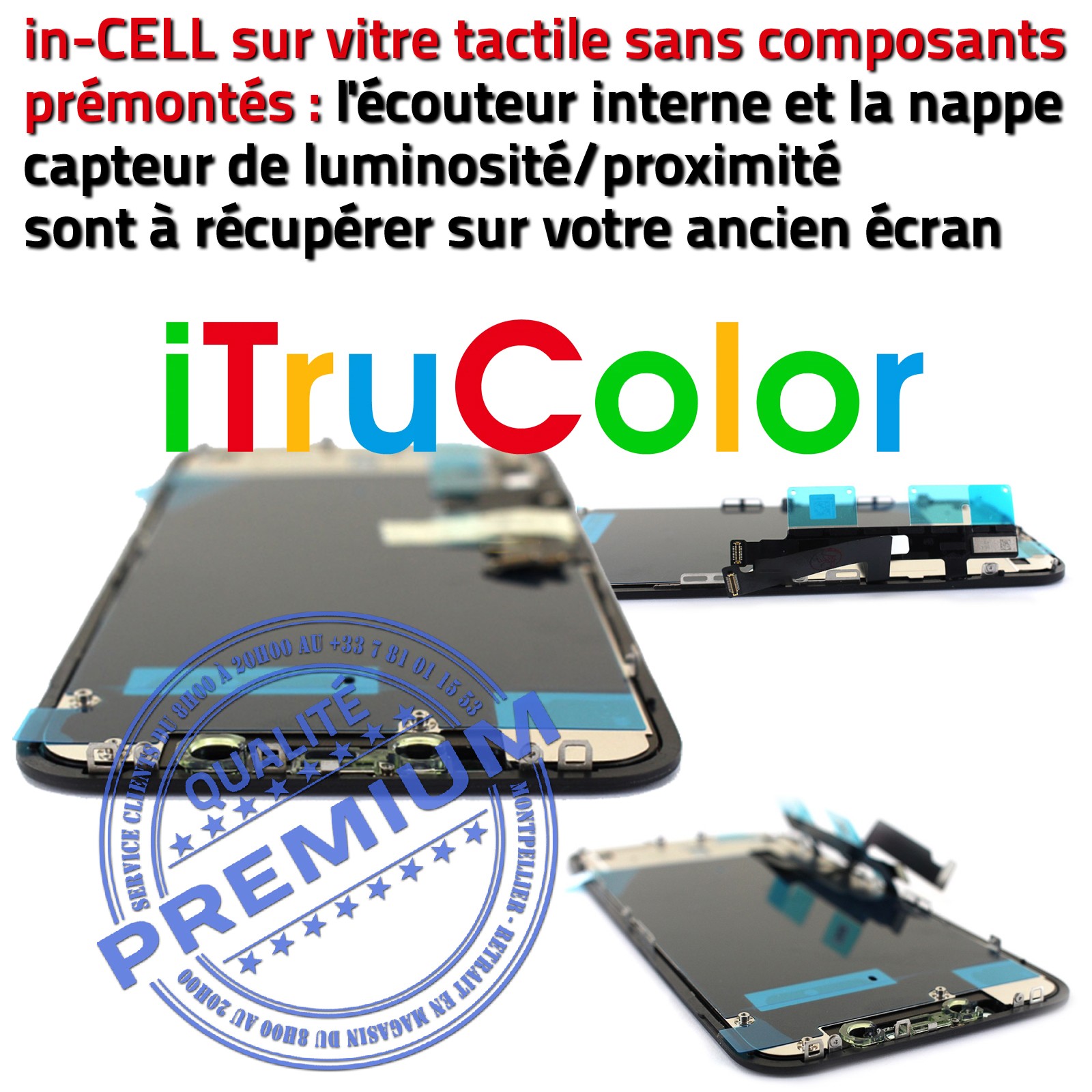Ecran LCD + Vitre Tactile Pour iPhone Xr A1984 A2105 A2106 A2107 A2108