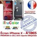 Écran LCD sur Châssis A1865 inCELL Tactile Tone X 5,8 Liquides Apple Vitre Cristaux True PREMIUM iPhone SmartPhone in Retina