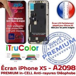 Affichage PREMIUM pouces Retina Super Vitre XS Apple Liquides 5,8 Cristaux iPhone SmartPhone A2098 Tone Tactile HD inCELL True