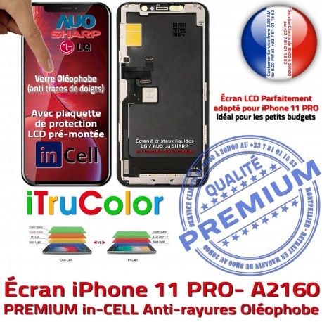 in-CELL Assemblé iPhone A2160 Liquides Cristaux PREMIUM Apple Verre Touch sur Écran PRO inCELL 11 Remplacement Châssis SmartPhone Multi-Touch LCD