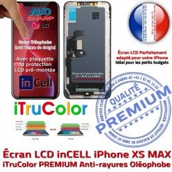Écran MAX 3D Remplacement PREMIUM XS iPhone inCELL Liquides Multi-Touch Verre Apple Oléophobe Cristaux HDR SmartPhone LCD Touch